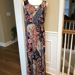 Naïf floral patchwork maxi dress size medium